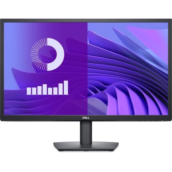 Dell 24 skærm - E2425H - 24 tommer - IPS - Sort - 1920 x 1080 - 5 ms - HDMI, DisplayPort, DVI, VGA, USB