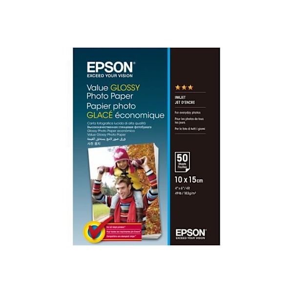 Epson Value Photo Paper - 100 mm x 150 mm - Blank - 50 ark - Epson Brand