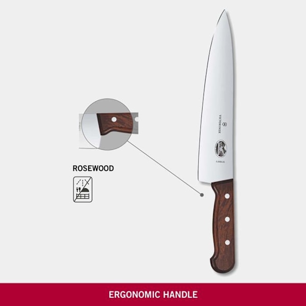 Victorinox køkkenkniv - 5.2000.25G - Udskæringskniv, rustfrit stål, brun, 30 x 5 x 5 cm