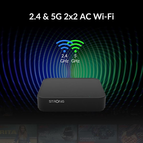 STRONG - LEAP-S3 - Streaming Box Android TV 4K - Chromecast - Wifi 5 - Bluetooth - Google Assistent - Dolby Atmos/Vision - HDR