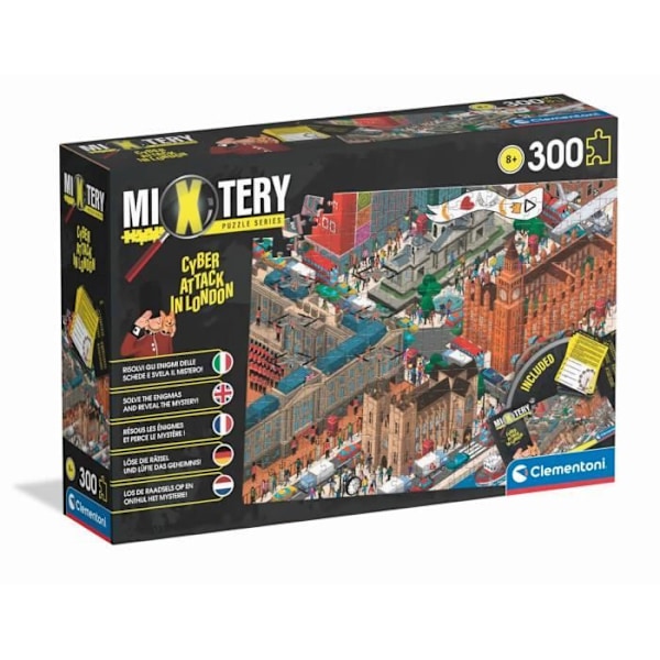 Puslespil med 300 brikker: Mixtery: Cyber-angreb i London Unique Color
