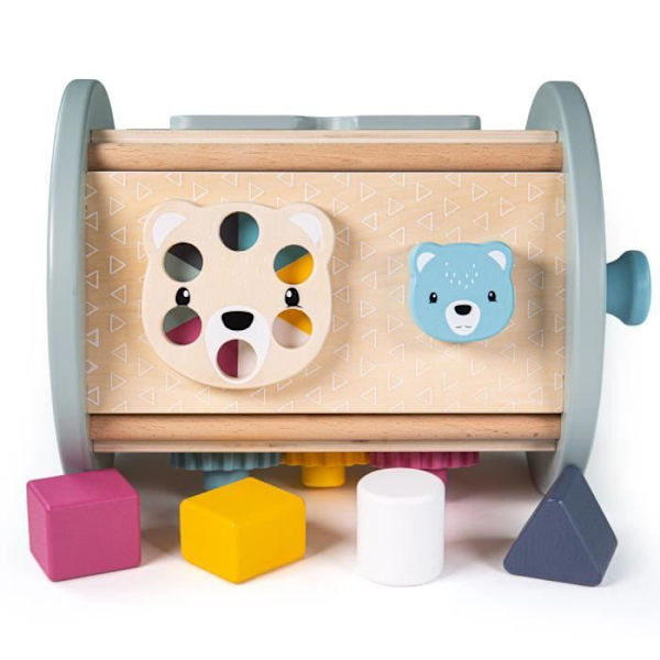 Toiminta-lelu - Bigjigs Toys - Pyörivä aktiviteettikeskus - Puu - Vauvuille alkaen 12 kuukauden iästä - Sekä tytöille että pojille