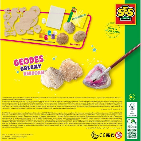 Geoder och enhörning - Galaxy kastanj