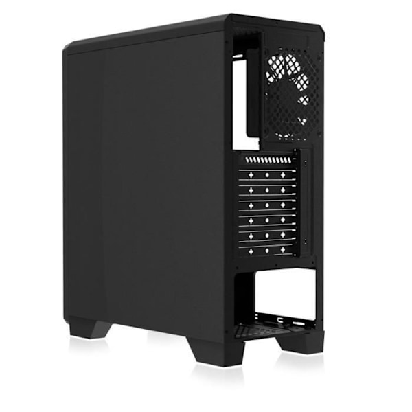 ZALMAN S3 PC CASE - Medium Tower - Svart - Transparent akryl sidodörr - ATX-format (S3BK)