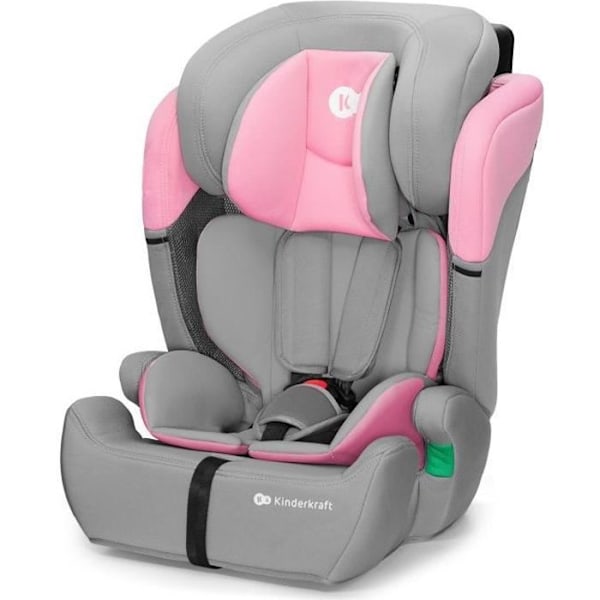 I-size turvaistuin 76-150 cm - KINDERKRAFT COMFORT UP2 - Säädettävä pääntuki - Nopea asennus - 15 kuukautta - 12 vuotta - Vaaleanpunainen Lyserød