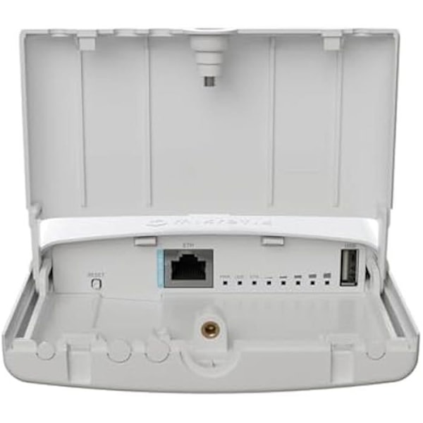 Mikrotik NetBox 5 ax (L11UG-5HaxD-NB), En Wi-Fi 6 AP/CPE/Punkt-till-punkt, PoE-in, DC Jack, Gigabit Ethernet, utomhuskapsling
