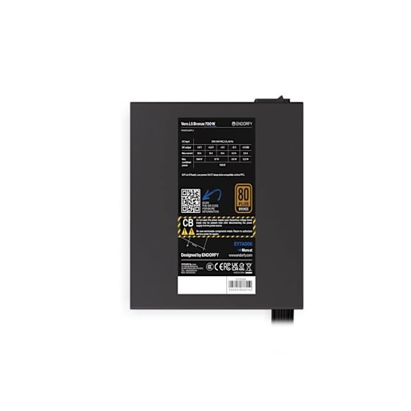 Virtalähde - ENDORFY - Vero L5 - 700W - 80 PLUS Pronssisertifioitu - Hiljainen ja tehokas