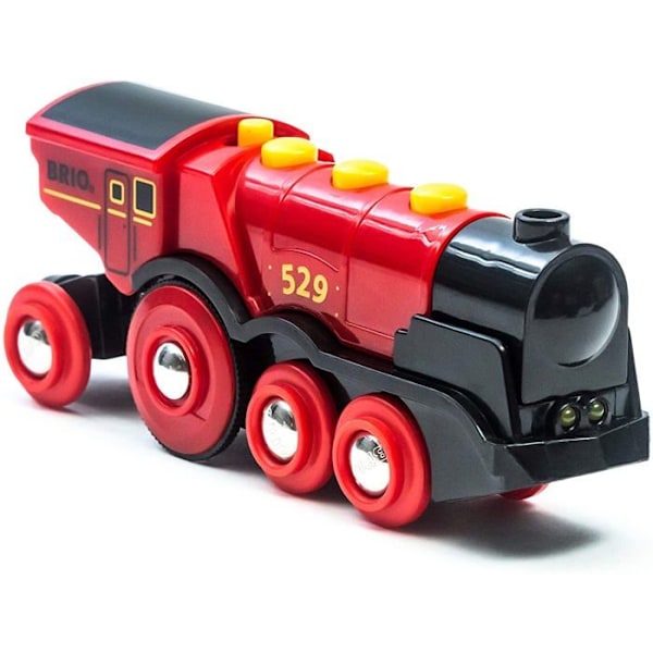 BRIO kraftfullt rött batteridrivet lokomotiv - tågkrets i trä - Ravensburger - från 3 år och uppåt - 33592 Flerfärgad