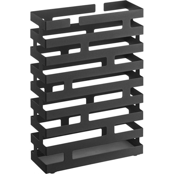 Paraplyställ - Design - Tegel - Stål - Svart - 43x30x10 cm Svart