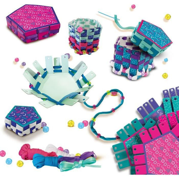 SES CREATIVE korgvävsats - Rosa - Barn - Från 5 år Flerfärgad