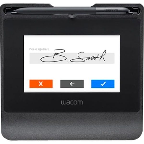 WACOM STU540 Signature Screen Tablet - Sort - Trykfølsom pen - Anti-reflekterende overflade Svart