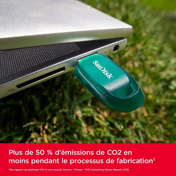 USB nøgle - SANDISK - Cruzer Ultra Eco - 512GB - USB 3.2 Gen 1 - 100MB/s - Sort