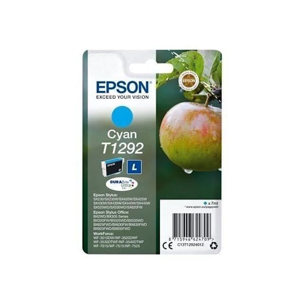 EPSON T1292 Cyan bläckpatron - Apple (C13T12924012)