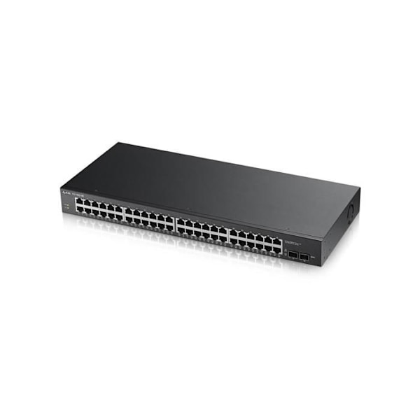 NETWORK, Switch, Standalone Switch, Zyxel Gs1900-48 Gbe L2 Smart Switch Rack tekniset tiedot 48N LAN-portit Tyyppi ja nopeus musta