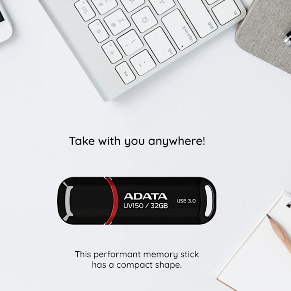 ADATA USB-muistitikku 64 Gt USB3.0 UV150 punainen - AUV150-64G-RRD