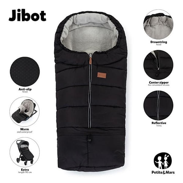 PETITE&MARS Chancelière Jibot 3en1 Dammrosa Rosa, grå