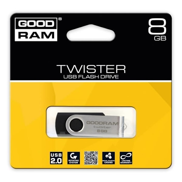 Clé USB 8GB - USB 2.0 - GoodRam Sort