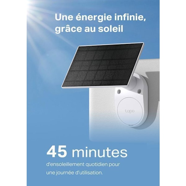 WiFi Ulkokamera 2K(3MP) Langaton Aurinkokäyttöinen - Tapo C410 KIT - Jatkuva Akkuautonomia - IP65 Vesitiivis