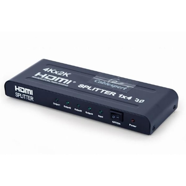 Video/lydsplitter - GEMBIRD - DSP-4PH4-02 - HDCP-kompatibel - 3D-understøttelse - HDTV-understøttelse