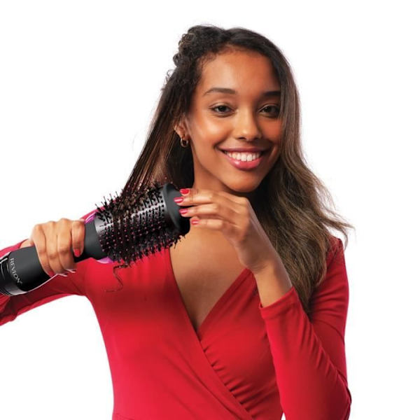 Revlon Salon One-Step Volumizing Hårtork stylingborste - RVDR5222 svart och rosa