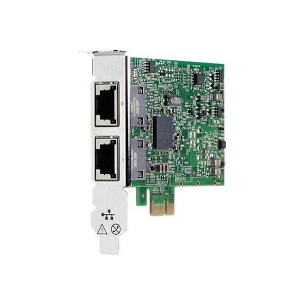 HP Ethernet 1 Gb 2-ports 332T netværksadapter - PCI Express 2.0 x1 lav profil