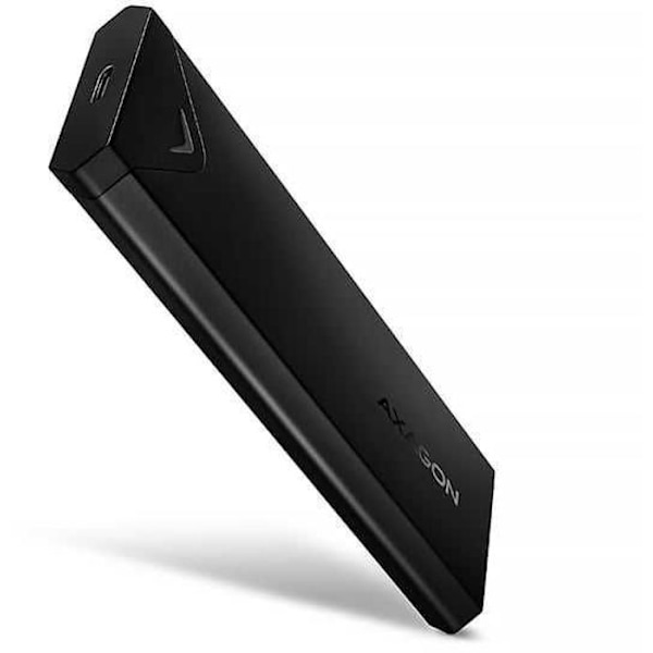 Axagon Extern SSD-hårddisk Metallisk USB-C-kabinett 10 Gbit/s för M.2 NVMe SSD-diskar