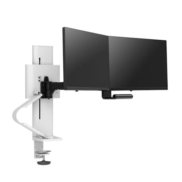 Ergotron Trace dual-screen LCD-understøttelse - Hvid - Op til 27' - Kan vippes - Maks. 30 kg