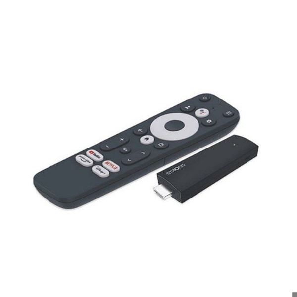 STRONG - SRT 41 - Streaming Box Android TV 4K - Chromecast - Wifi 5 - Bluetooth - Google Röstassistent - Dolby Atmos/Vision - HDR Svart