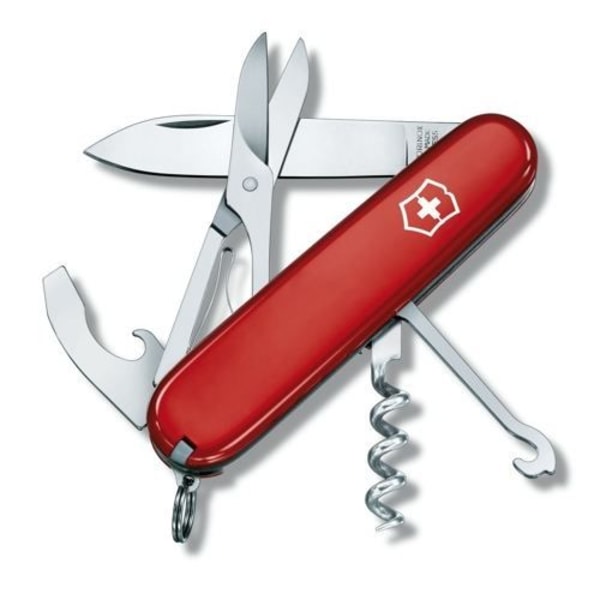 Schweizisk lommekniv - Victorinox Compact - 1.3405 - Rød Rød