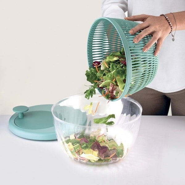 Salatslynge - GUZZINI - Spin & Store - 26 cm - Grøn - Plastisk PP SAN Grøn