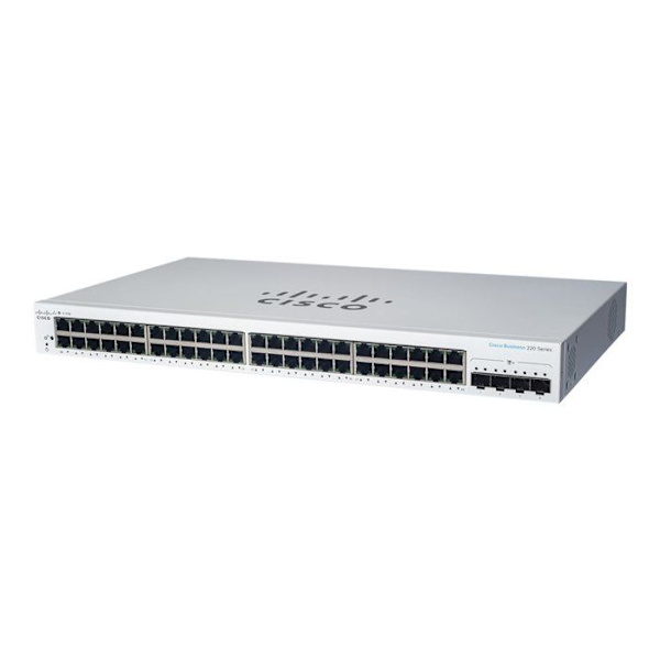 Kytkin - Cisco - CBS220-48FP-4X-EU - 48 porttia GE - Täysi PoE+ 740W - 4x10G SFP+