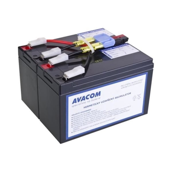 AVACOM UPS-batteri (motsvarande: APC RBC48) 1 x blysyra 168 Wh för P-N: DLA750, DLA750I, SMT750, SMT750I,...