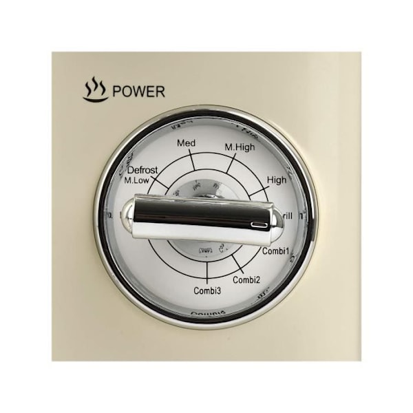 Mikrobølgeovn med kombineret vintage design - Girmi FM21 - 20 L - 700 + 800 W - creme