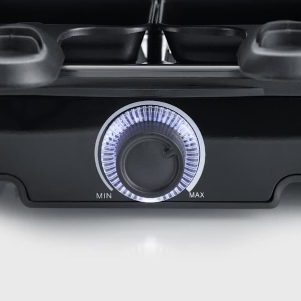SEVERIN racletteapparat - RG9670 - Op til 8 personer - 1400W sort