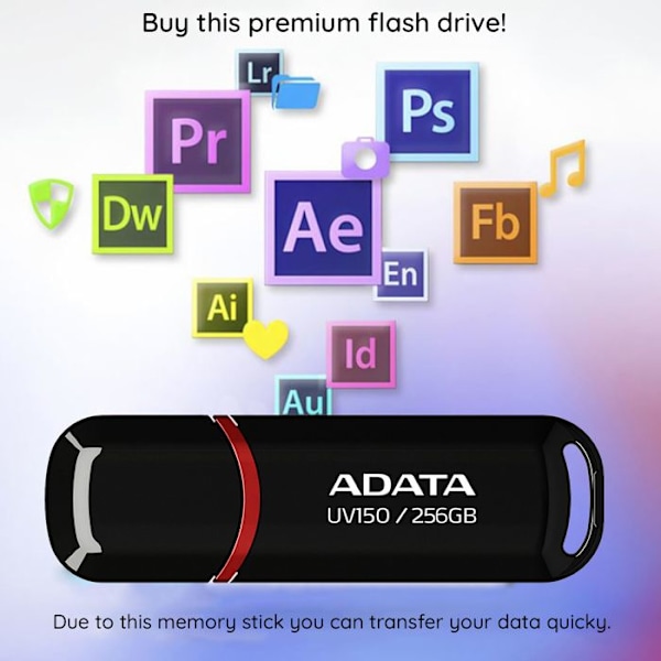 ADATA USB-muistitikku 64 Gt USB3.0 UV150 punainen - AUV150-64G-RRD