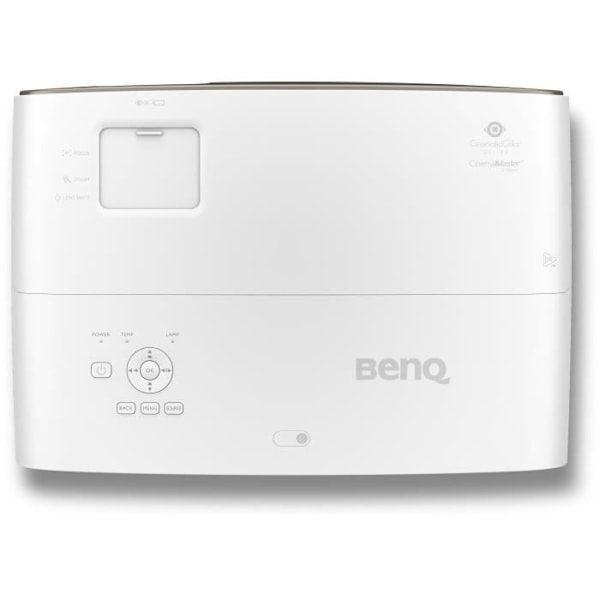 BENQ W2700 DLP 4K UHD videoprojektor - 2000 ANSI lumen - HDMI, USB - 2 5W högtalare - Vit och brun