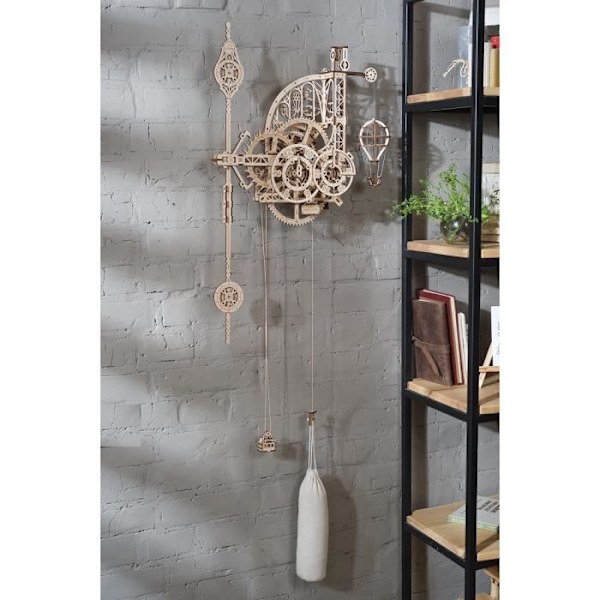 Heilurikellon mekaaninen mallisarja - UGEARS Aero-Clock 3D puinen palapeli