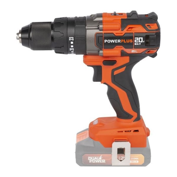 Langaton 20V 65Nm iskuporakone - DUAL POWER POWDP15220 - Toimitetaan ilman akkua tai laturia