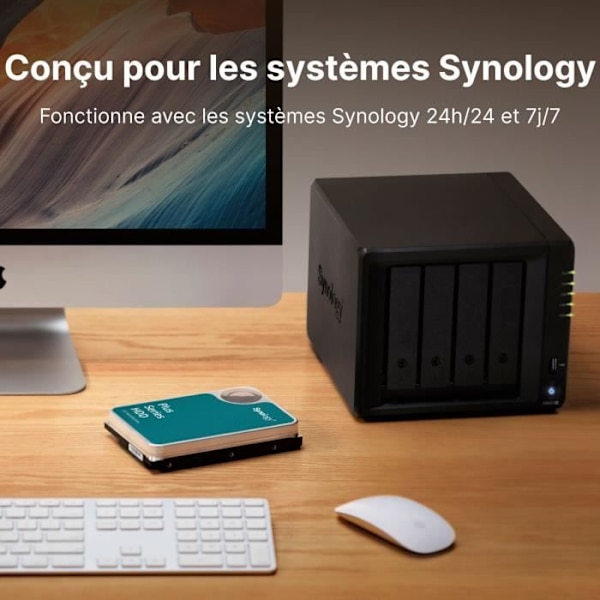 Intern harddisk SYNOLOGY HAT3300-6T - 6 To - SATA 6Gb/s - 5400 omdr/min