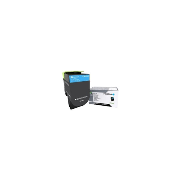Lexmark 71B0020 tonerpatron - Cyan - 1 stk.