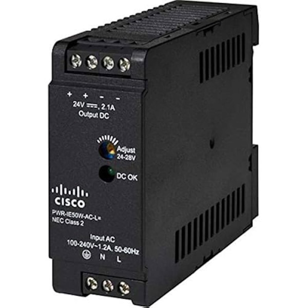 Strømforsyning - CISCO - PWR-IE50W-AC-L - 50W - AC - Opfylder CISCO specifikationer Grå