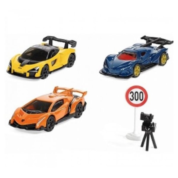 SIKU 6328, SUPERCARS GAVEÆSKE, LAMBORGHINI VENENO, APOLLO I.E., Flerfärgad