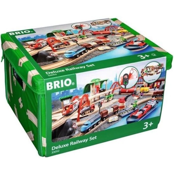 BRIO World Deluxe Railway Circuit - Ravensburger - 87 kappaletta - Alkaen 3 vuotta Flerfärgad