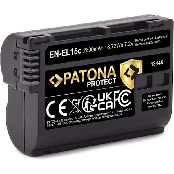 PATONA Protect EN-EL15c Akku 2600mAh NTC-anturin ja suojakotelon kanssa V1