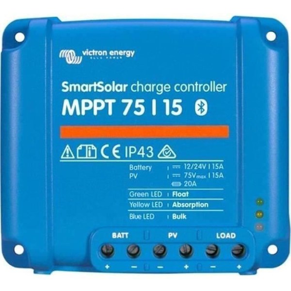 VICTRON MPPT Solregulator - 75/15 - 12 / 24V - 15A