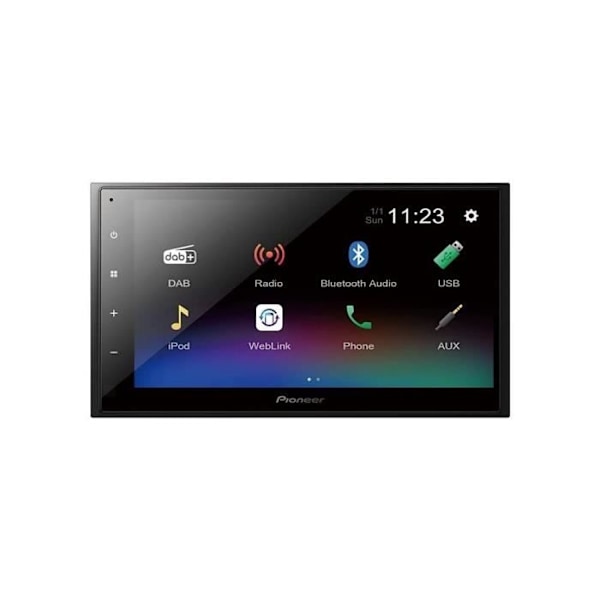 Bilradio - PIONEER - DMH-A340DABDAB - USB - 2 DIN - 6,8" kapacitiv skärm av typen "FLAT" - Bluetooth - DAB+