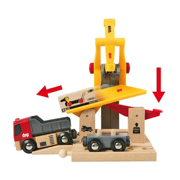 Brio World Goods Loading Crane - Tilbehør til trætogkredsløb - Ravensburger - Blandet fra 3 år - 33280 Beige