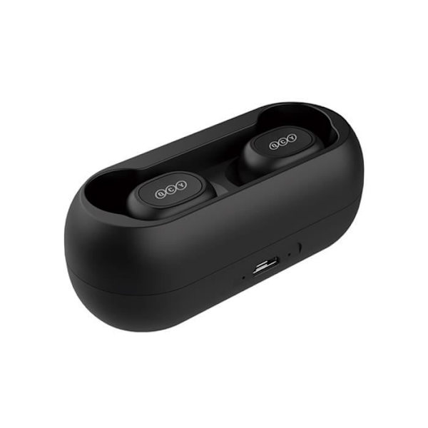 QCY T1C trådløse øretelefoner TWS Stereo Bluetooth 5.0 øretelefoner Sort