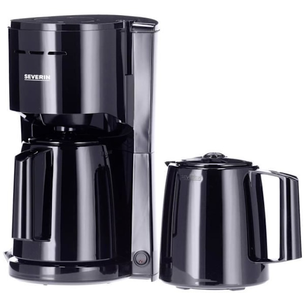 Severin KA 9307 Kaffemaskine sort Antal kopper=8 termoforskyder