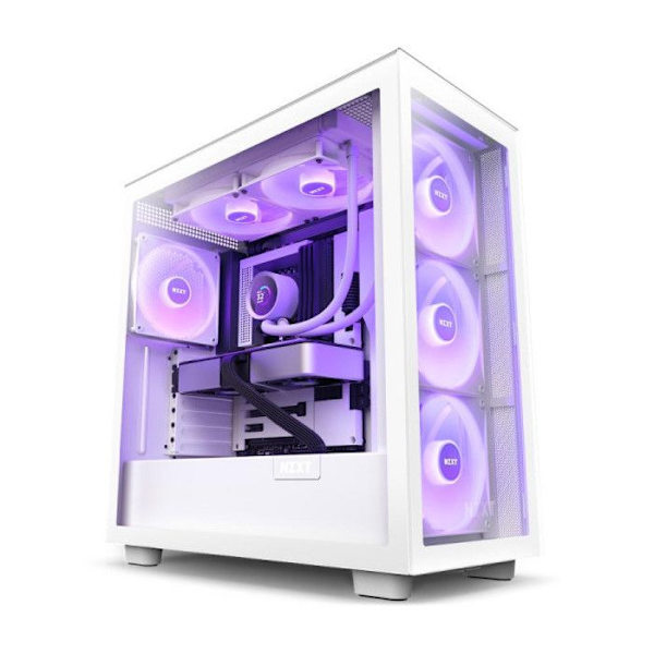 Allt-i-ett vätskekylare - NZXT - Kraken 280 RGB - Vit - 14 cm - LCD-skärm